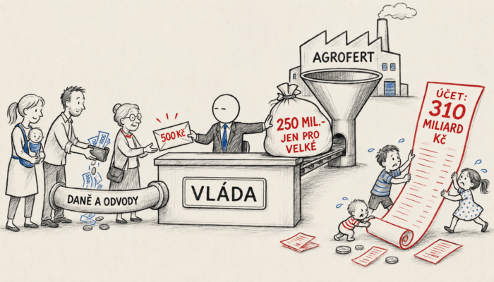 Vláda rozdává. Účet nechává dětem a vnoučatům
